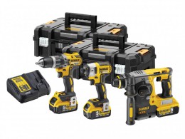 Dewalt DCK368P3T XR 18V Brushless Triple Kit 3 x 5.0Ah Li-Ion DCD796, DCF887N & DCH273 £529.95